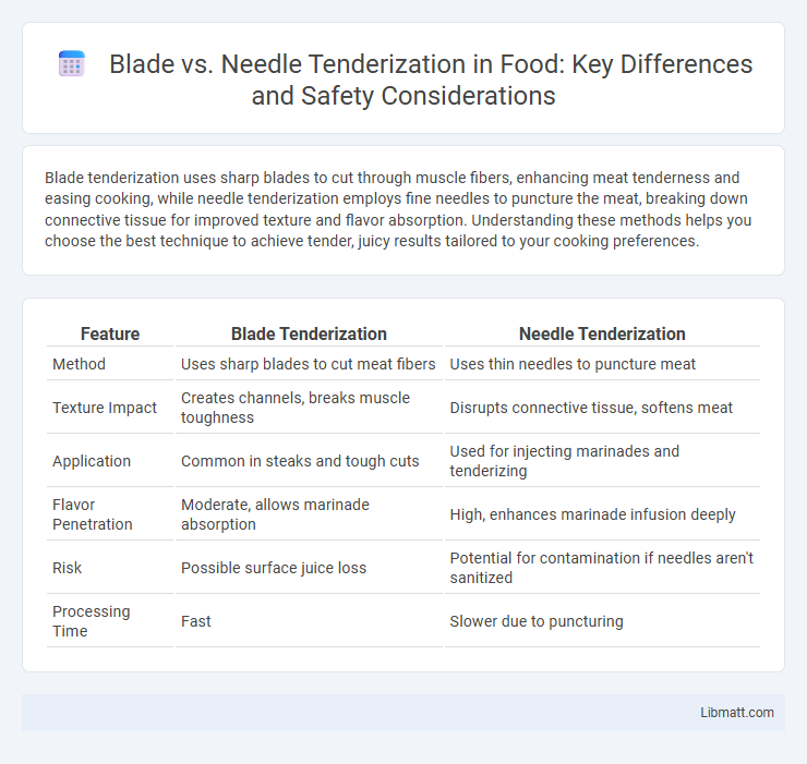 Blade vs. Needle Tenderization in Food: Key Differences and Safety Considerations