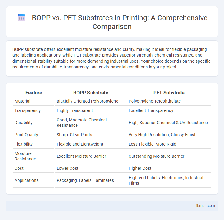 BOPP vs. PET Substrates in Printing: A Comprehensive Comparison