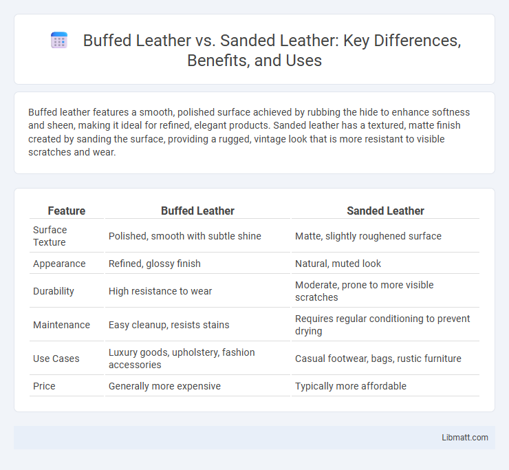 Buffed Leather vs. Sanded Leather: Key Differences, Benefits, and Uses