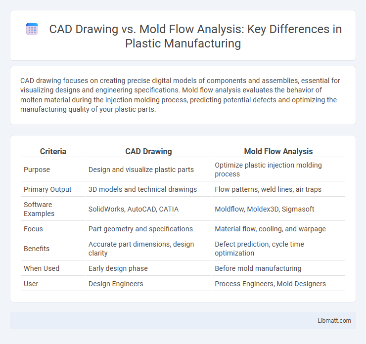 CAD Drawing vs. Mold Flow Analysis: Key Differences in Plastic Manufacturing