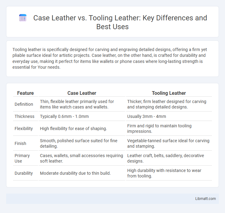 Case Leather vs. Tooling Leather: Key Differences and Best Uses