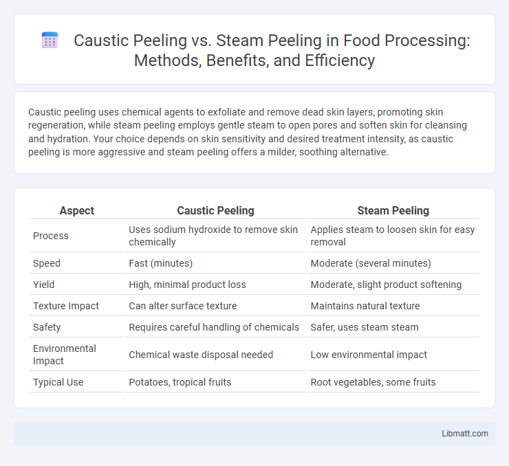 Caustic Peeling vs. Steam Peeling in Food Processing: Methods, Benefits, and Efficiency