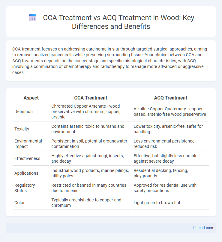 CCA Treatment vs ACQ Treatment in Wood: Key Differences and Benefits