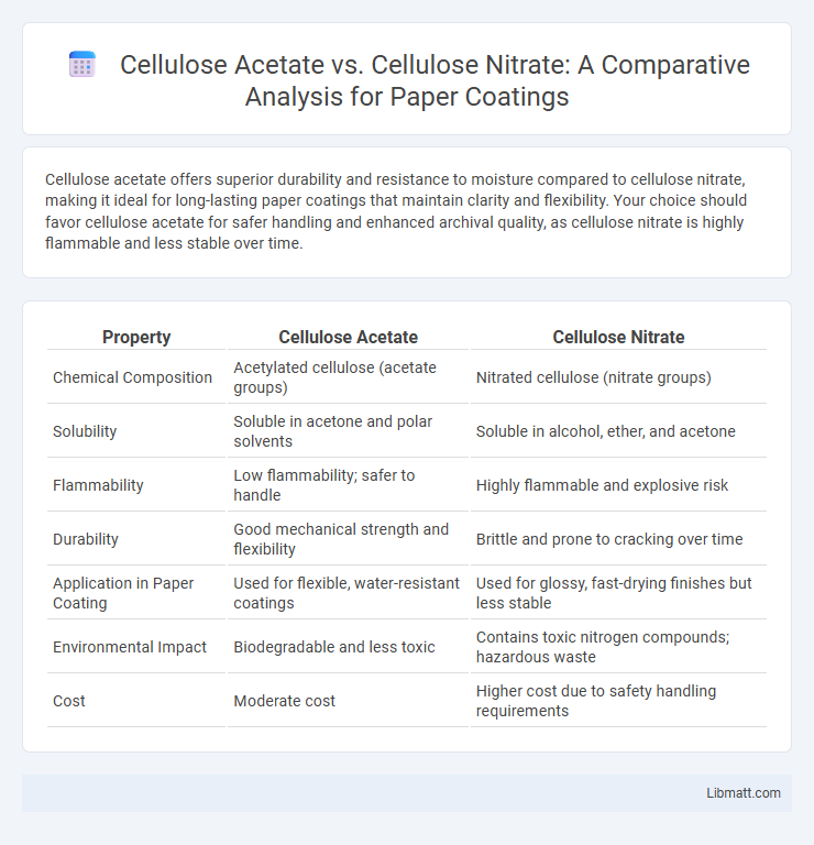 Cellulose Acetate vs. Cellulose Nitrate: A Comparative Analysis for Paper Coatings
