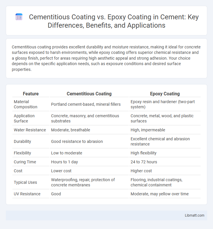 Cementitious Coating vs. Epoxy Coating in Cement: Key Differences, Benefits, and Applications