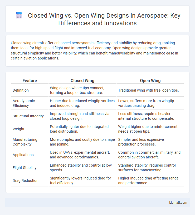 Closed Wing vs. Open Wing Designs in Aerospace: Key Differences and Innovations