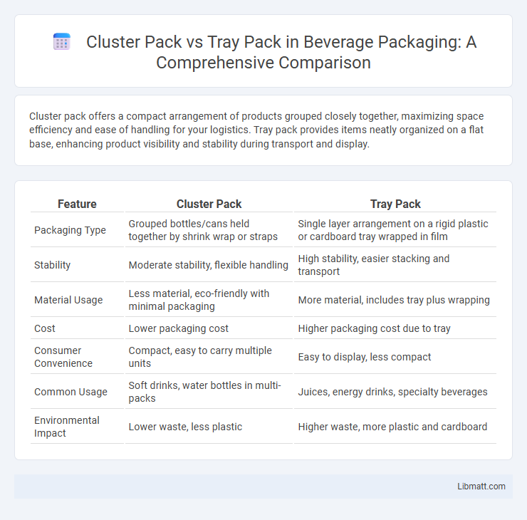 Cluster Pack vs Tray Pack in Beverage Packaging: A Comprehensive Comparison