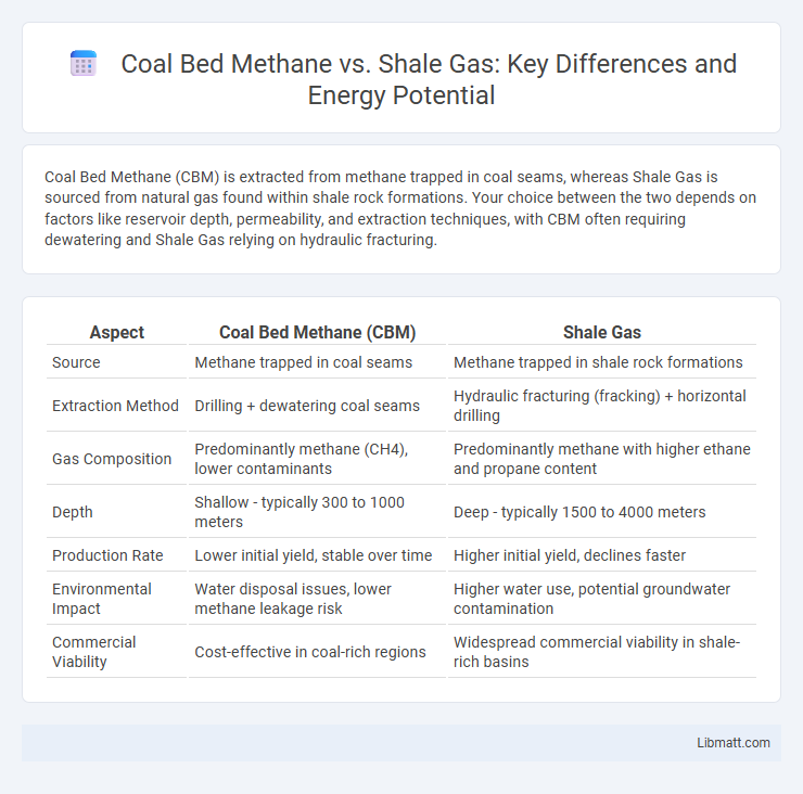 Coal Bed Methane vs. Shale Gas: Key Differences and Energy Potential