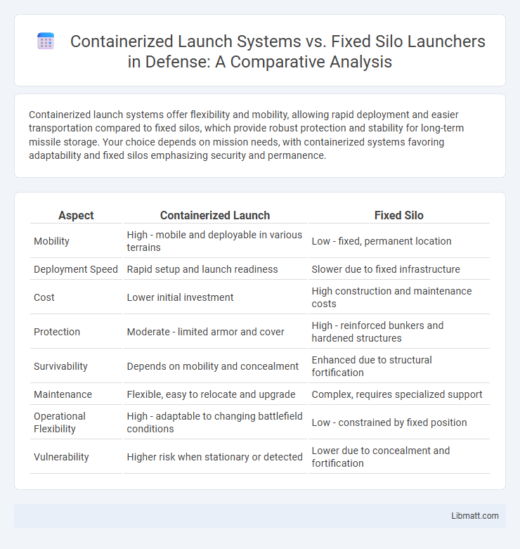 Containerized Launch Systems vs. Fixed Silo Launchers in Defense: A Comparative Analysis