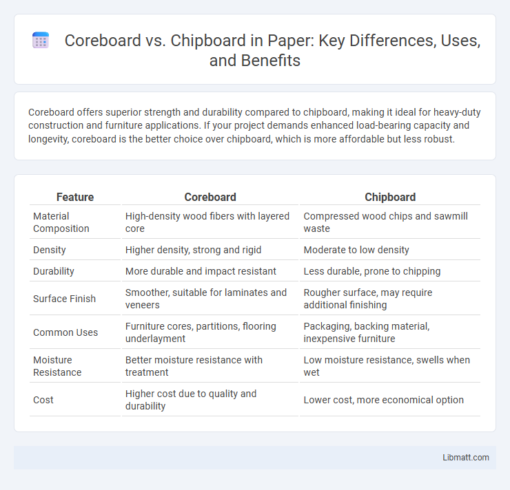 Coreboard vs. Chipboard in Paper: Key Differences, Uses, and Benefits