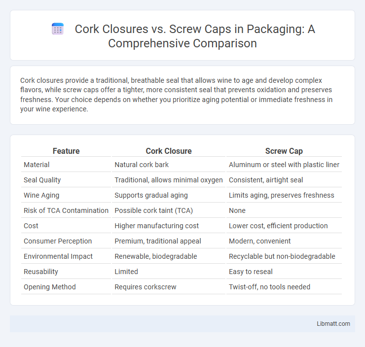 Cork Closures vs. Screw Caps in Packaging: A Comprehensive Comparison