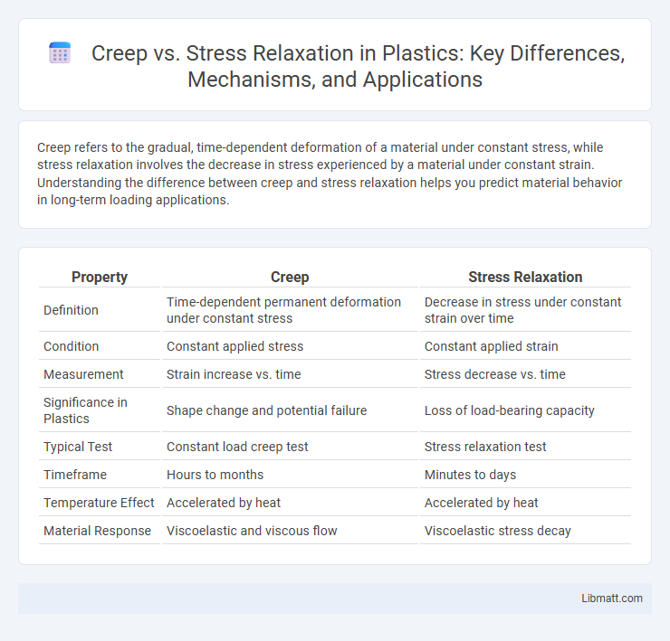 Creep vs. Stress Relaxation in Plastics: Key Differences, Mechanisms, and Applications