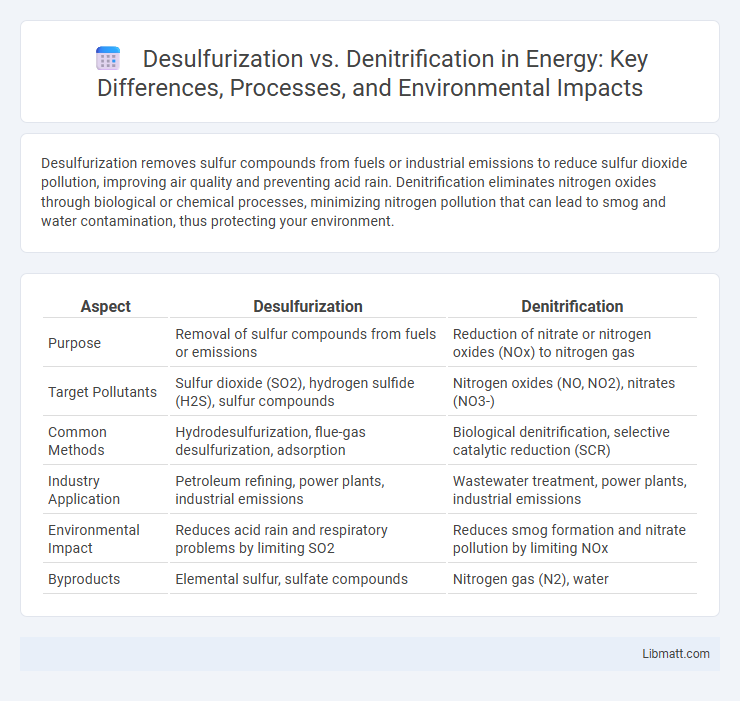 Desulfurization vs. Denitrification in Energy: Key Differences, Processes, and Environmental Impacts