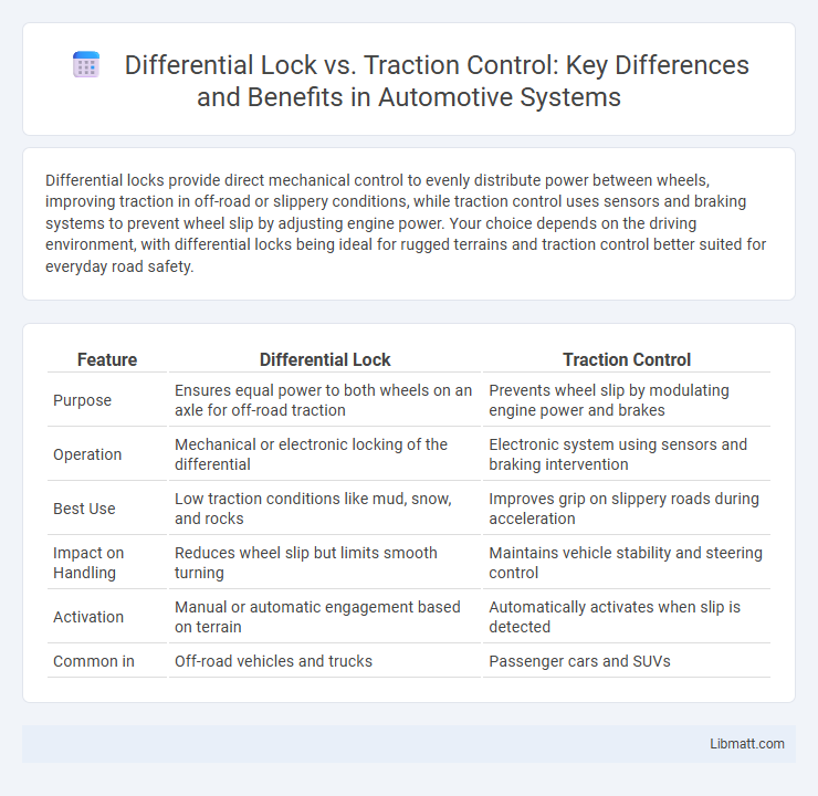 Differential Lock vs. Traction Control: Key Differences and Benefits in Automotive Systems