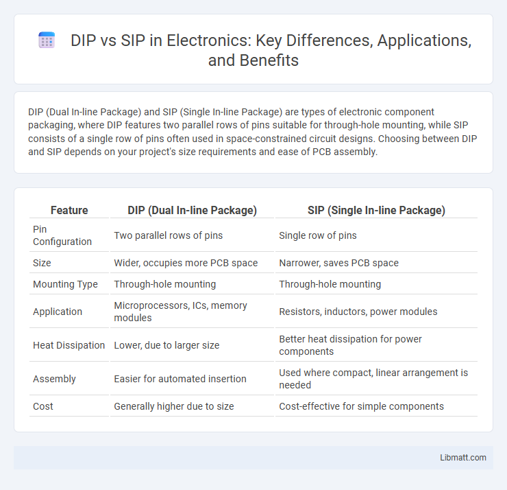 DIP vs SIP in Electronics: Key Differences, Applications, and Benefits