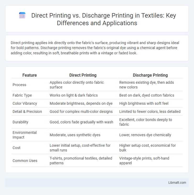 Direct Printing vs. Discharge Printing in Textiles: Key Differences and Applications