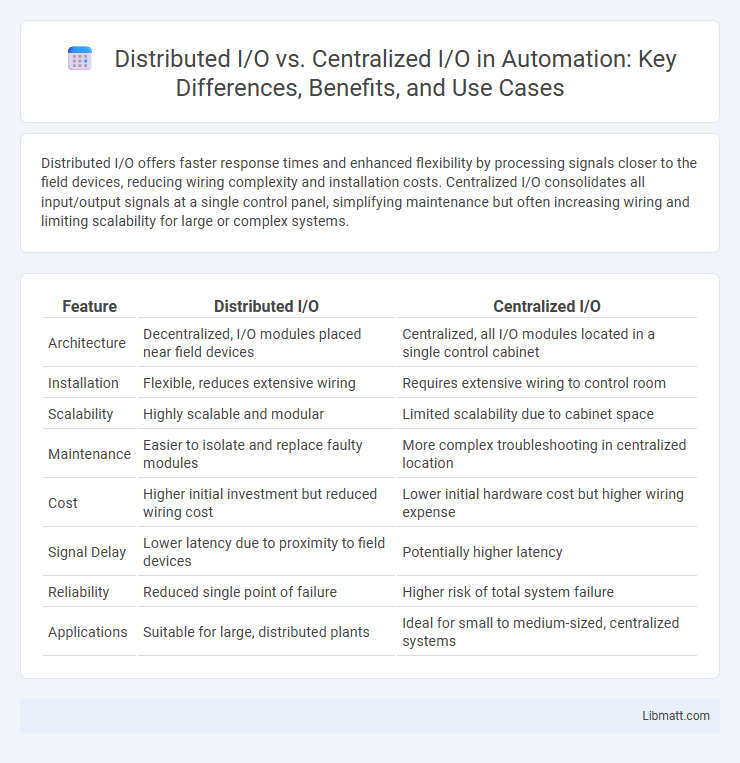 Distributed I/O vs. Centralized I/O in Automation: Key Differences, Benefits, and Use Cases