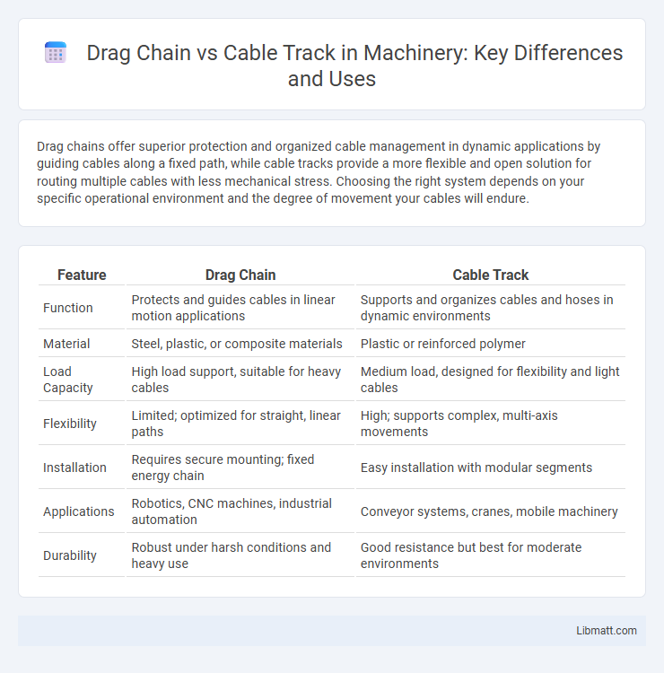 Drag Chain vs Cable Track in Machinery: Key Differences and Uses