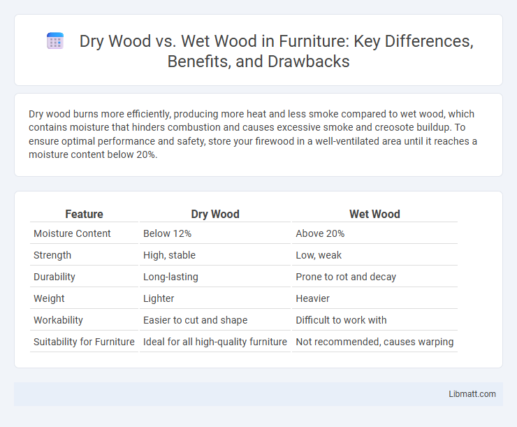 Dry Wood vs. Wet Wood in Furniture: Key Differences, Benefits, and Drawbacks