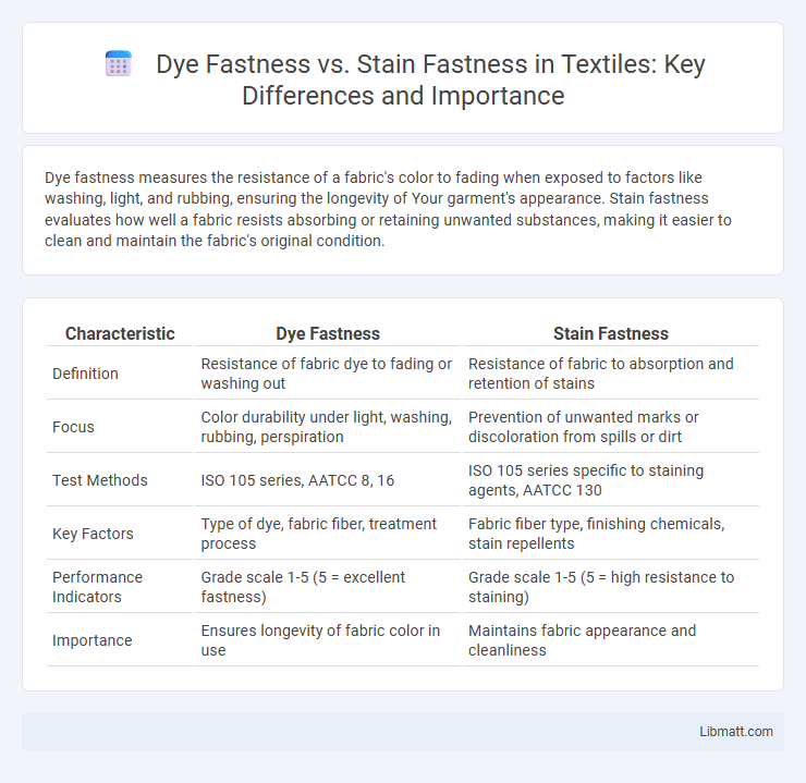 Dye Fastness vs. Stain Fastness in Textiles: Key Differences and Importance