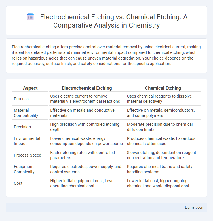 Electrochemical Etching vs. Chemical Etching: A Comparative Analysis in Chemistry