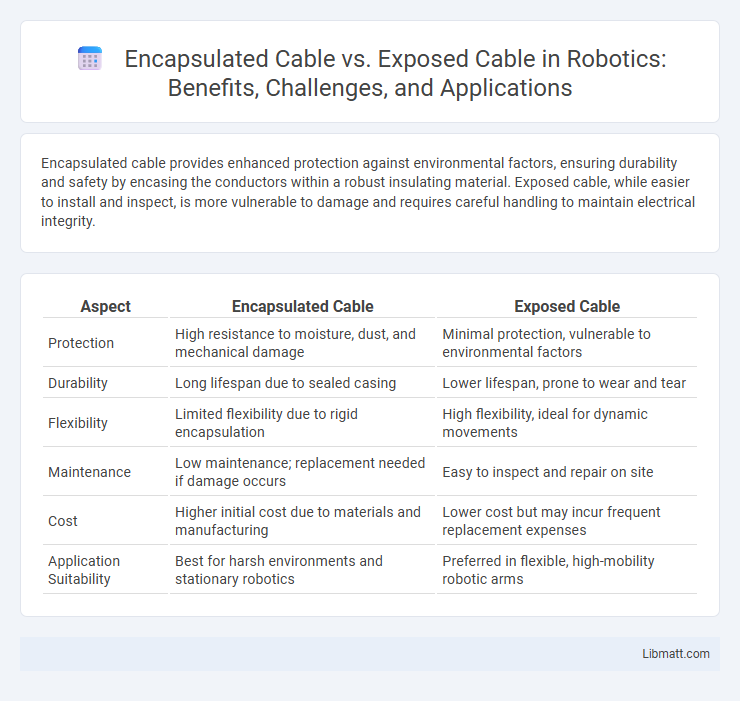 Encapsulated Cable vs. Exposed Cable in Robotics: Benefits, Challenges, and Applications