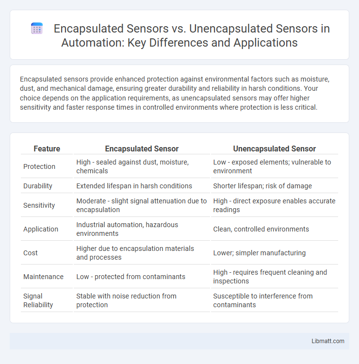 Encapsulated Sensors vs. Unencapsulated Sensors in Automation: Key Differences and Applications