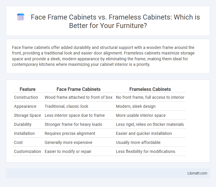 Face Frame Cabinets vs. Frameless Cabinets: Which is Better for Your Furniture?