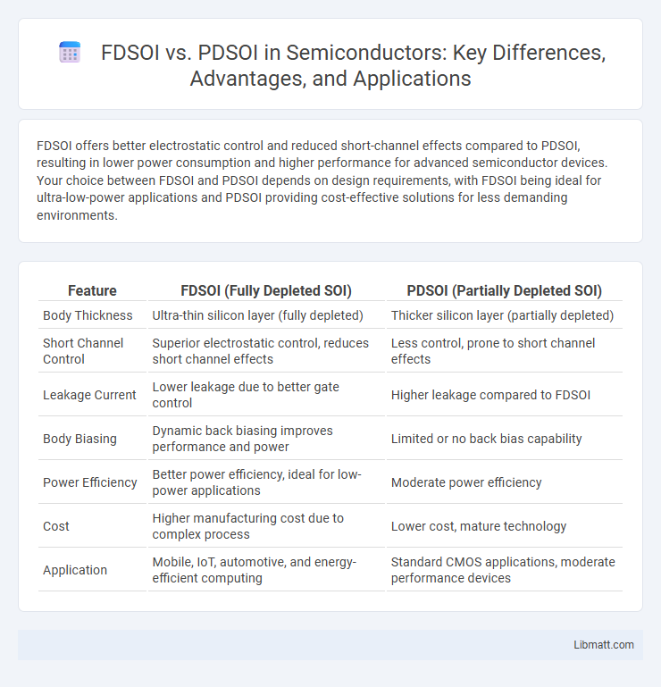 FDSOI vs. PDSOI in Semiconductors: Key Differences, Advantages, and Applications