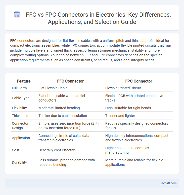 FFC vs FPC Connectors in Electronics: Key Differences, Applications, and Selection Guide
