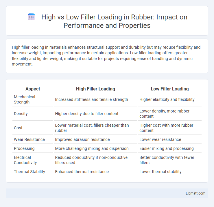 High vs Low Filler Loading in Rubber: Impact on Performance and Properties