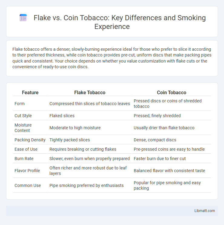 Flake vs. Coin Tobacco: Key Differences and Smoking Experience