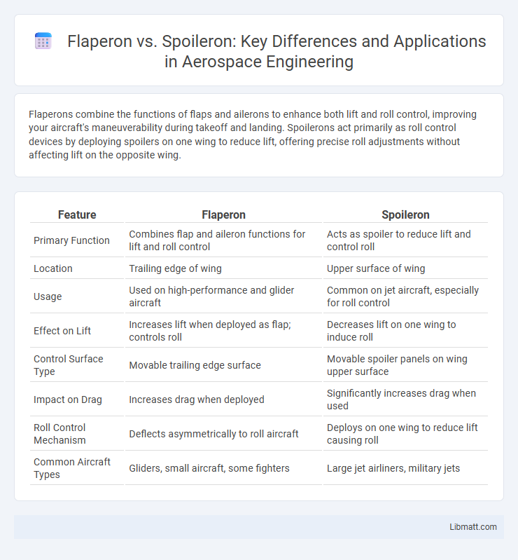Flaperon vs. Spoileron: Key Differences and Applications in Aerospace Engineering