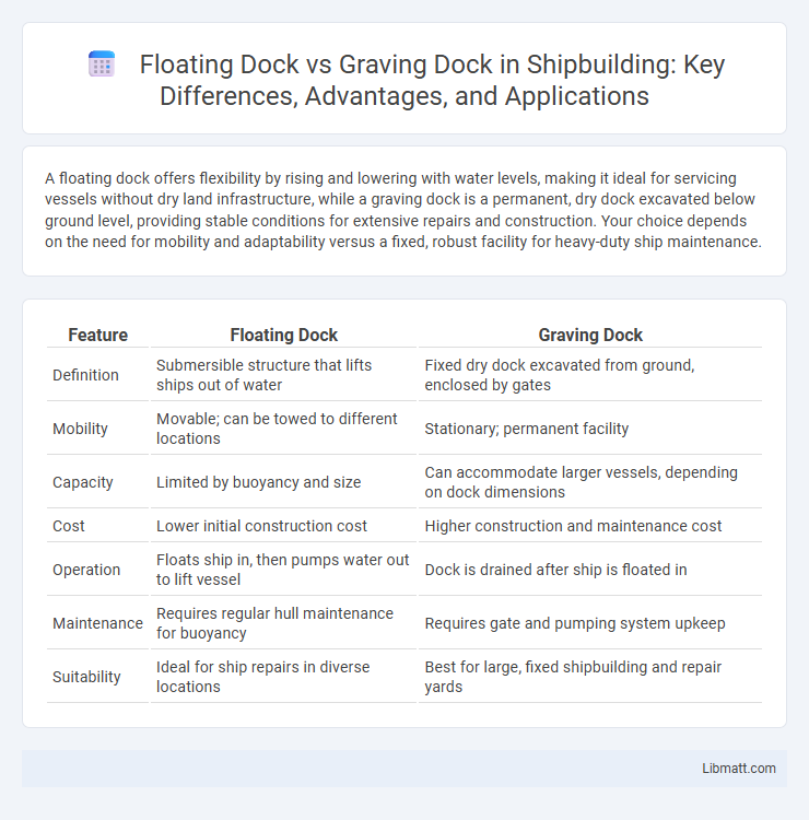 Floating Dock vs Graving Dock in Shipbuilding: Key Differences, Advantages, and Applications
