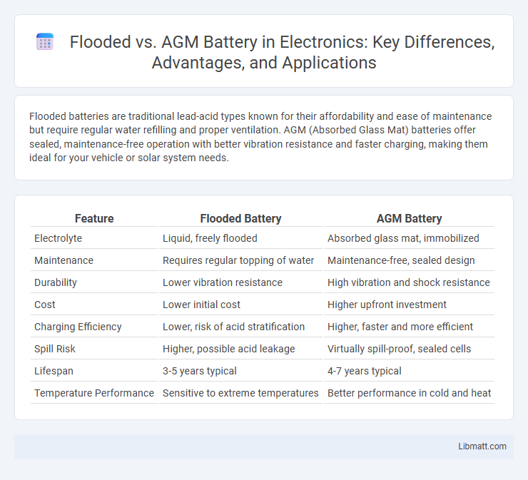 Flooded vs. AGM Battery in Electronics: Key Differences, Advantages, and Applications
