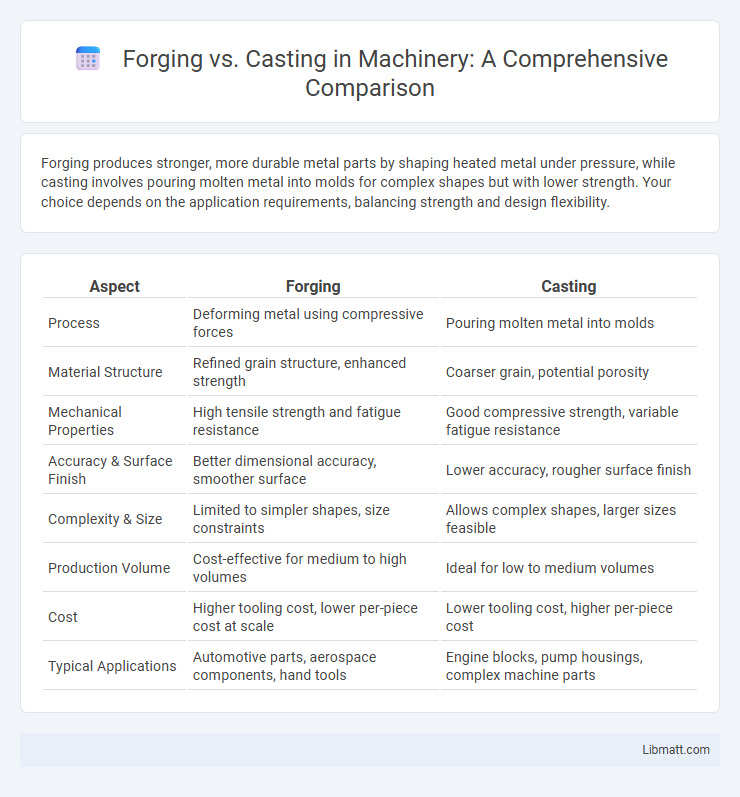 Forging vs. Casting in Machinery: A Comprehensive Comparison