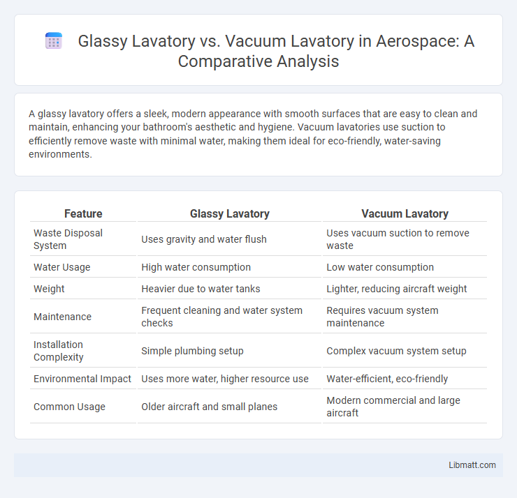 Glassy Lavatory vs. Vacuum Lavatory in Aerospace: A Comparative Analysis