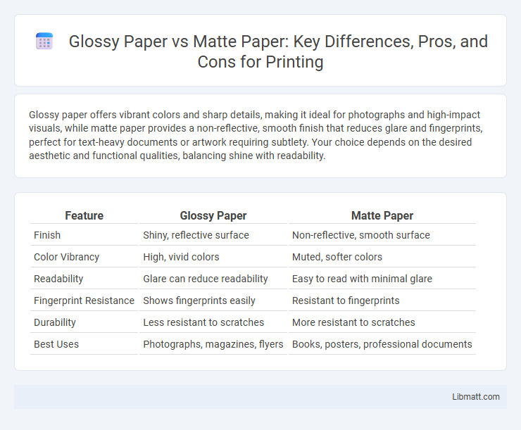 Glossy Paper vs Matte Paper: Key Differences, Pros, and Cons for Printing