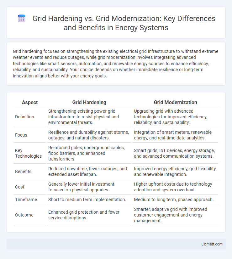 Grid Hardening vs. Grid Modernization: Key Differences and Benefits in Energy Systems