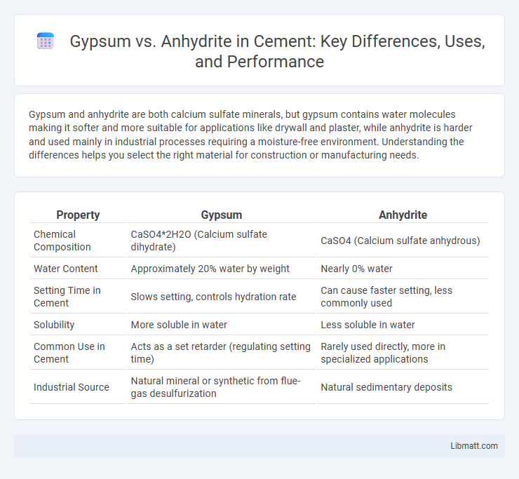 Gypsum vs. Anhydrite in Cement: Key Differences, Uses, and Performance