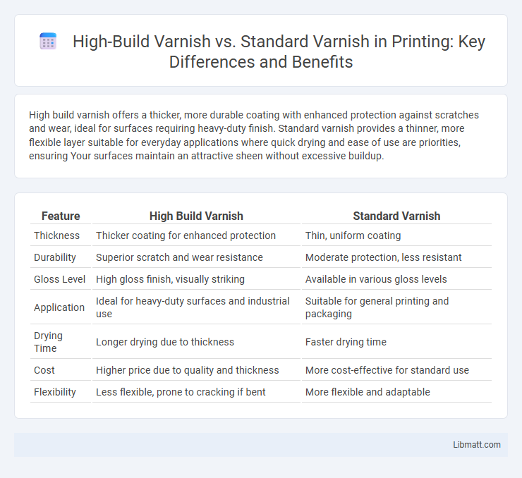 High-Build Varnish vs. Standard Varnish in Printing: Key Differences and Benefits