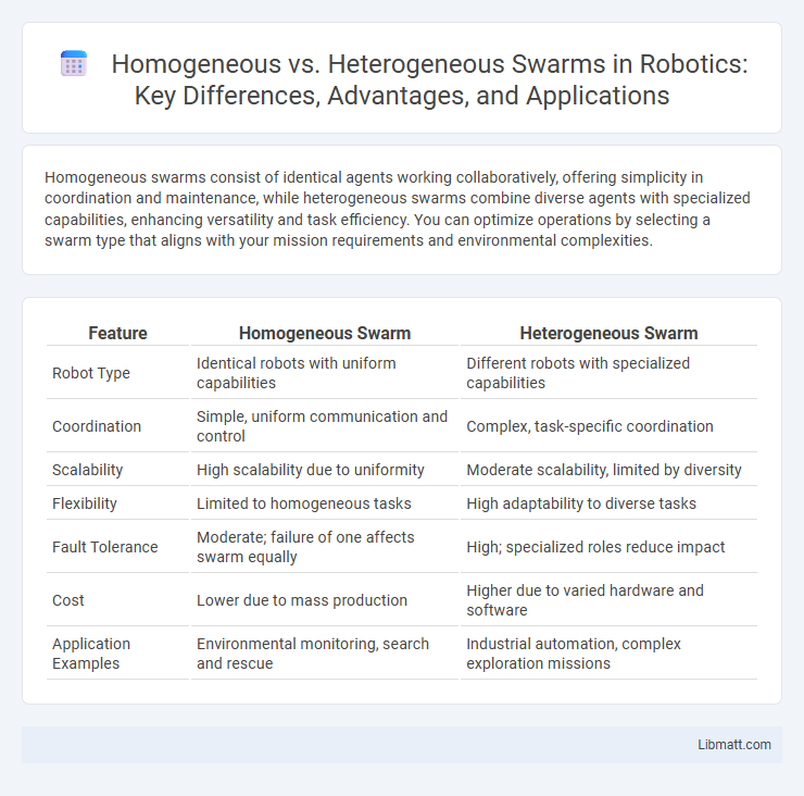 Homogeneous vs. Heterogeneous Swarms in Robotics: Key Differences, Advantages, and Applications