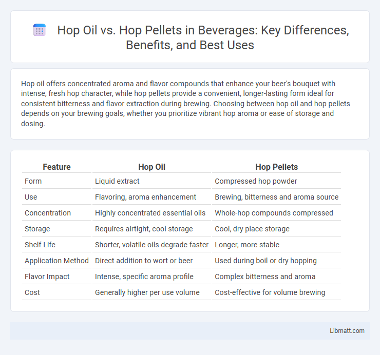 Hop Oil vs. Hop Pellets in Beverages: Key Differences, Benefits, and Best Uses