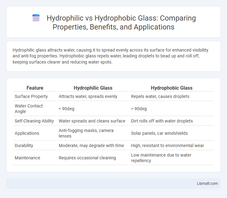 Hydrophilic vs Hydrophobic Glass: Comparing Properties, Benefits, and Applications