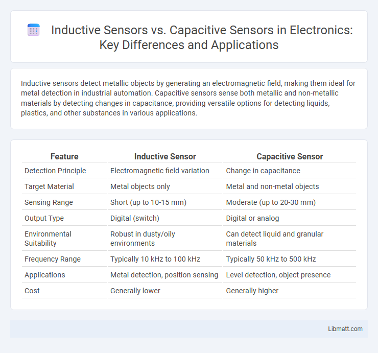 Inductive Sensors vs. Capacitive Sensors in Electronics: Key Differences and Applications