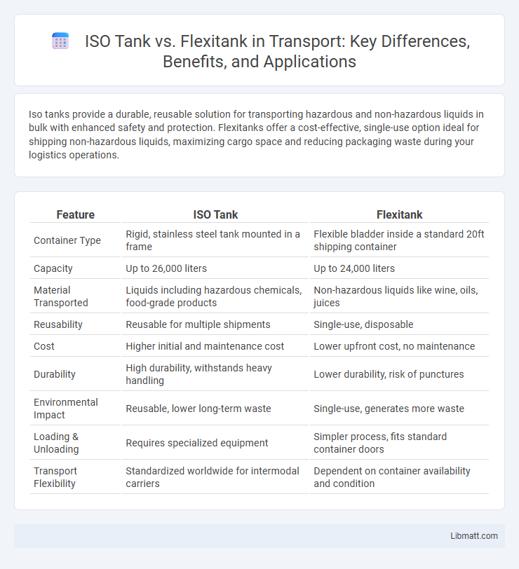ISO Tank vs. Flexitank in Transport: Key Differences, Benefits, and Applications