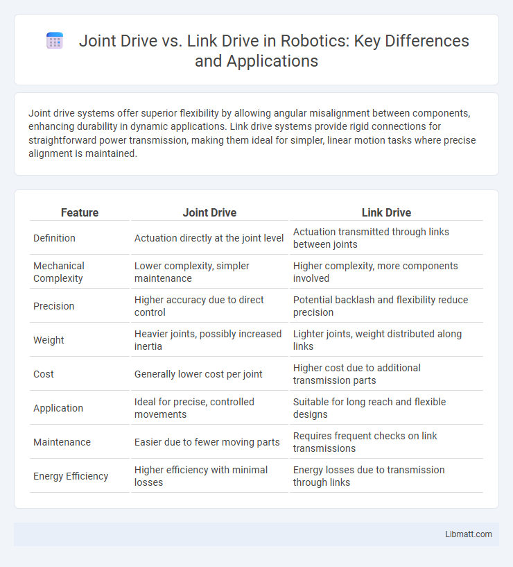 Joint Drive vs. Link Drive in Robotics: Key Differences and Applications