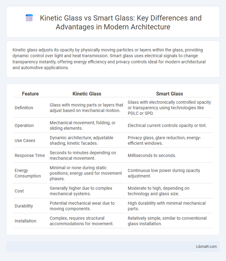 Kinetic Glass vs Smart Glass: Key Differences and Advantages in Modern Architecture