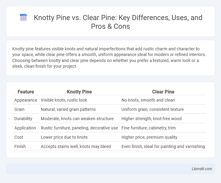 Knotty Pine vs. Clear Pine: Key Differences, Uses, and Pros & Cons