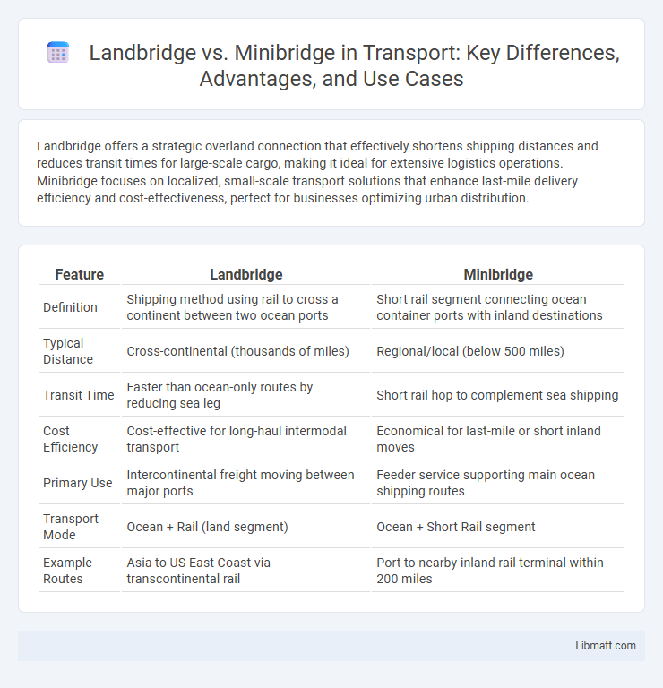 Landbridge vs. Minibridge in Transport: Key Differences, Advantages, and Use Cases